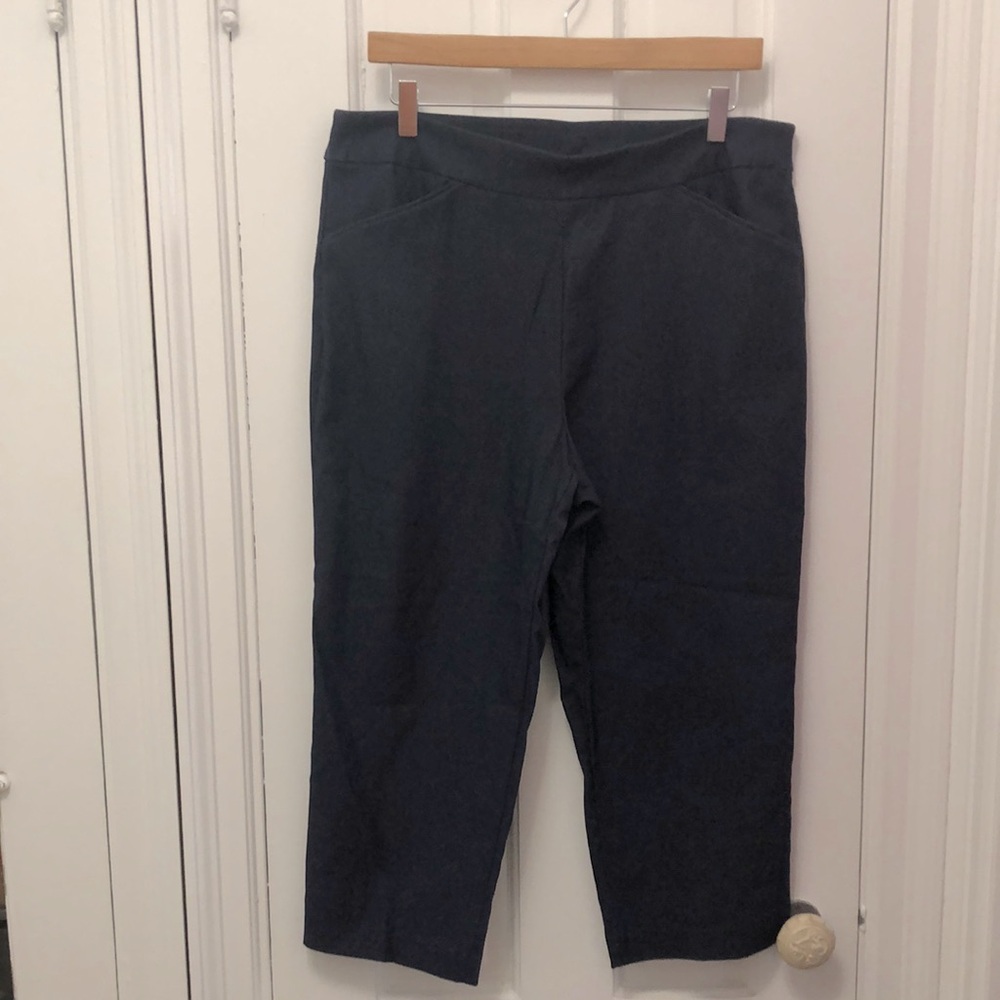 Time & Tru Straight Leg Pant w/front pockets; Gently Used; Blue; Made in Vietnam